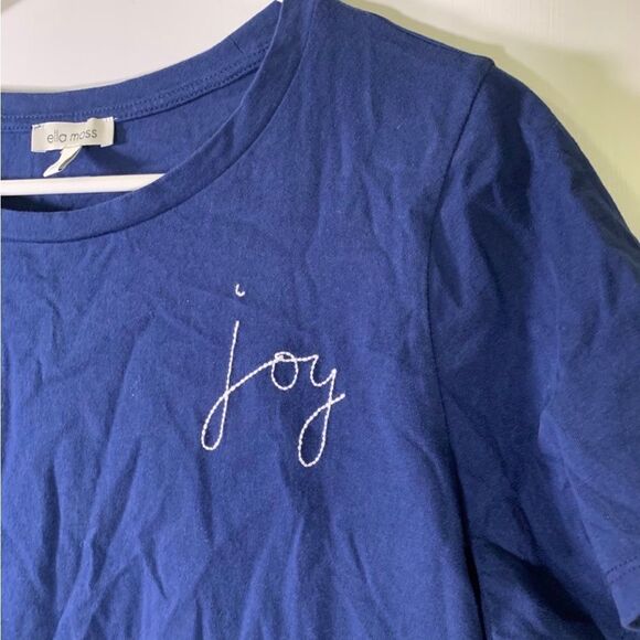 Ella Moss Large Blue Embroidered Shirt‎ - Picture 3 of 5